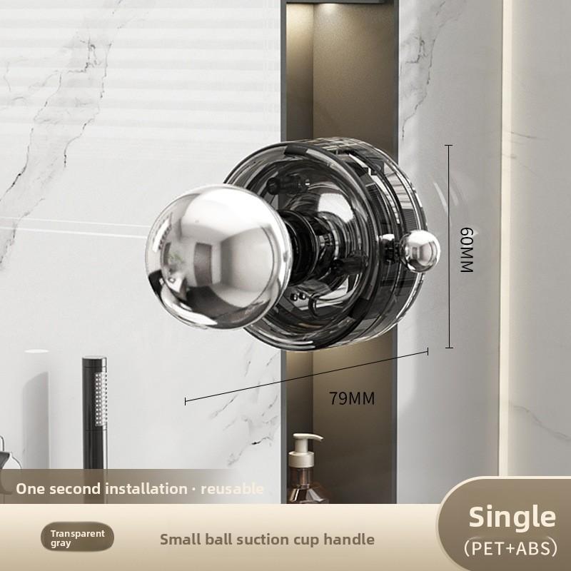 

1 шт. Ручка для стеклянной двери на присоске, без сверления, для ванной комнаты, раздвижной двери, прочный поручень, ручка для окна, дверцы шкафа, холодильника 1PCS