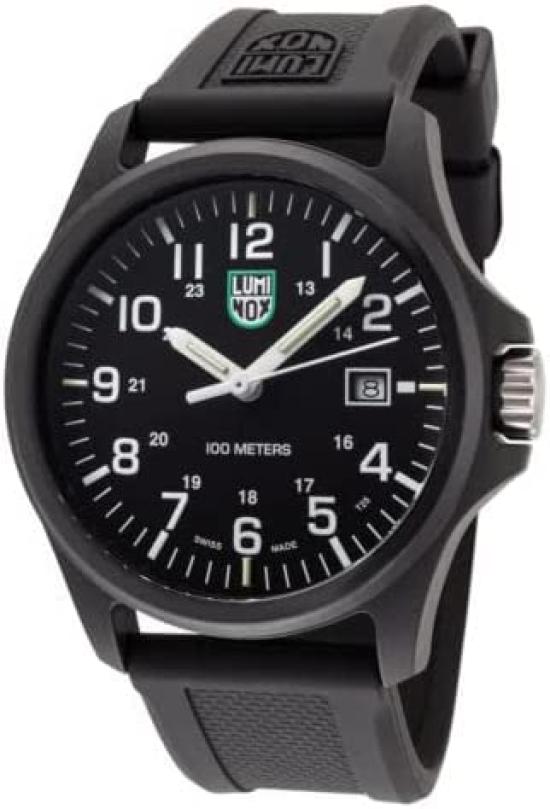 Luminox Patagonia Carbonox Green Logo Watch X2.2401 Black 44mm Model Swiss Made [Used]