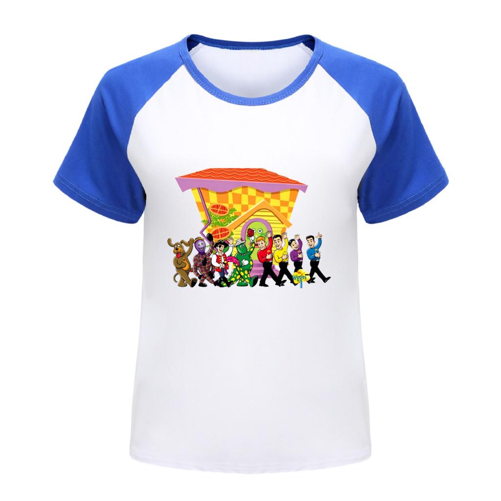 5750 Kids Boys Girls the wiggles Print Raglan Sleeves T-Shirt 100cm