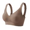 Popular comfortable and seamless women's big breasts show no steel ring, and the upper support is a thin sports bra with secondary breasts.