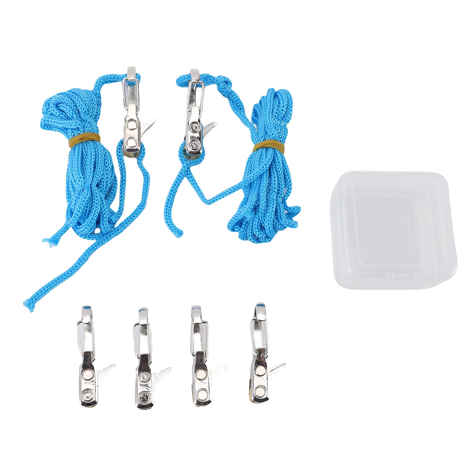 

Rope Tensioner Brass Stainless Steel Nylon Quick Adjustment Secure Fixation Easy Control Cord Adjuster for Camping Boating синій