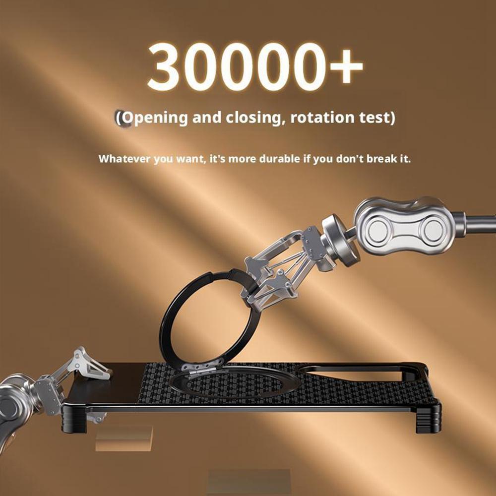 For Samsung Galaxy S25 Ultra Magnetic Case Borderless Textured PU+Metal Kickstand Phone Cover