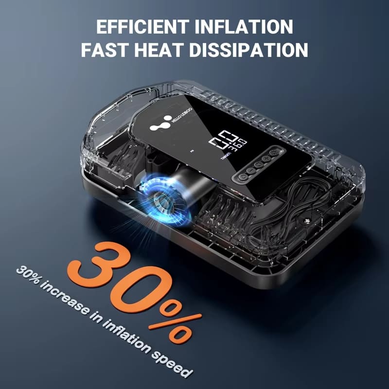 Digital Display Intelligent DC 12V 150PSI Portable Air Compressor Pump Tire Inflator Car Tire Air Pump with Pressure Gauge Tire Inflator