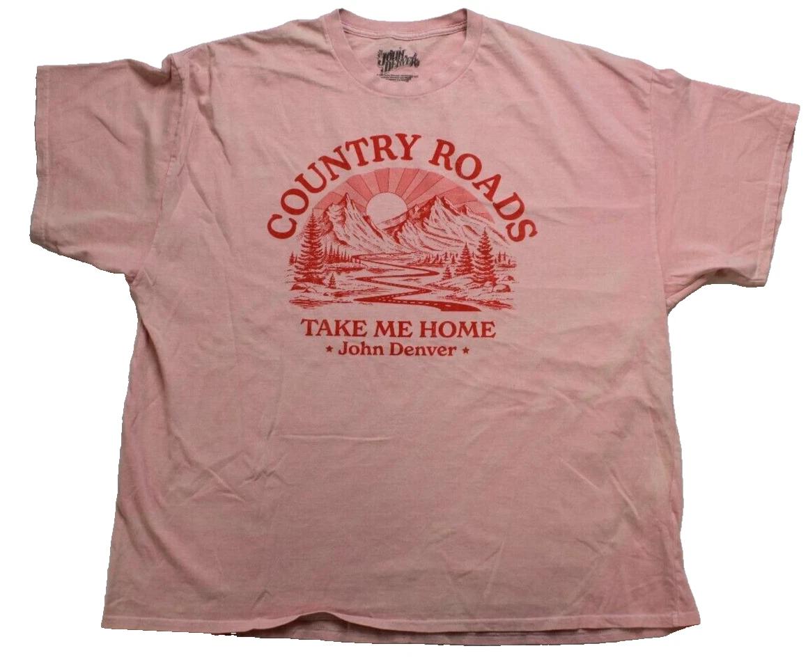 Женская футболка John Denver By Goodie Two Sleeves Country Roads Новая S, L, 2XL 3XL