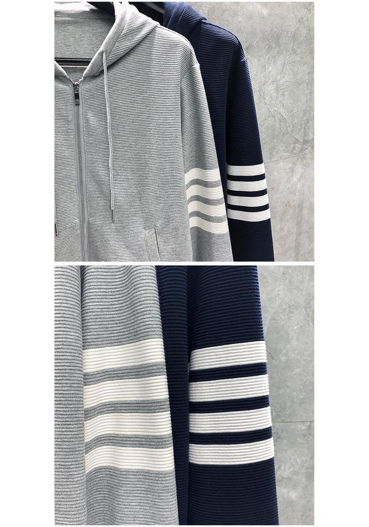 TIME BREATHE Men's & Women's Autumn Water Ripple Hoodie Jacket Set