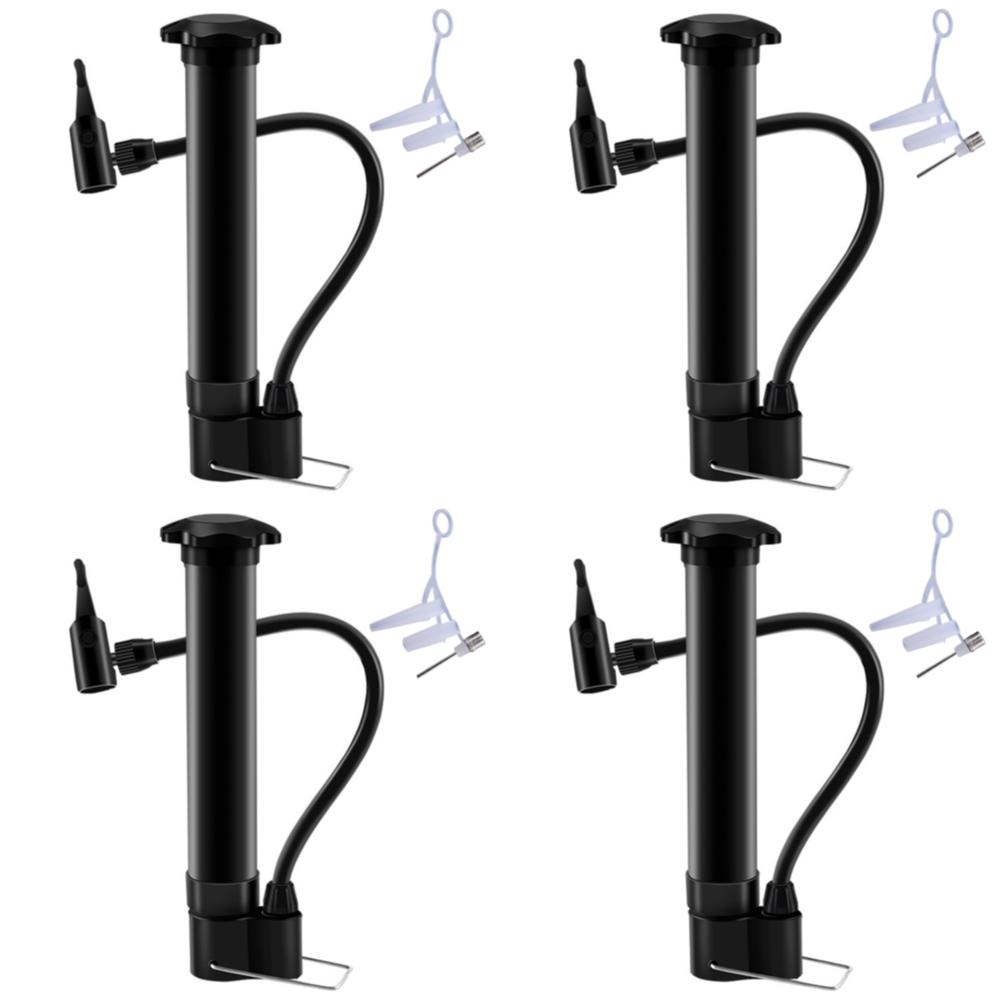 80PSI Bike Manual Air Pump Schrader Valve Balloon Tire Inflator Lightweight Bicycle Tire Pump for Road Mountain Bikes Balls