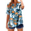 Women's Fashionable, Casual, Comfortable, Loose-Fitting Halloween Print Top