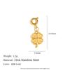 MamacitaSlay 316L Stainless Steel Butterfly Heart Animal Bikini Charms Jewelry DIY Waterproof Pendant Women's Creative Jewelry