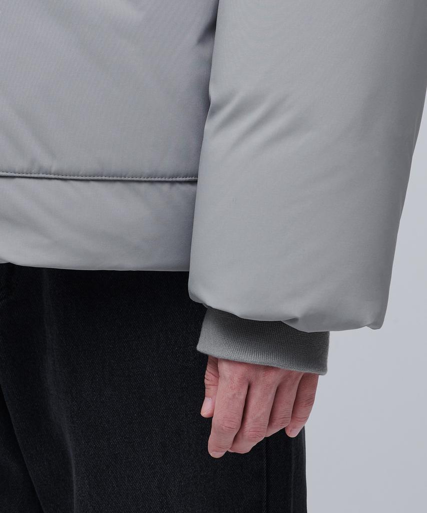 Musinsa Standard Out Pocket Down Short Padded Jacket [Light Gray]