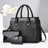 Women's bag bag Urban crocodile pattern handbag Mother and child bag Three-piece set One shoulder oblique span bag