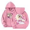 Child Fashion Lightweight Long Sleeve Pullover With Pockets  Print Hoodie
