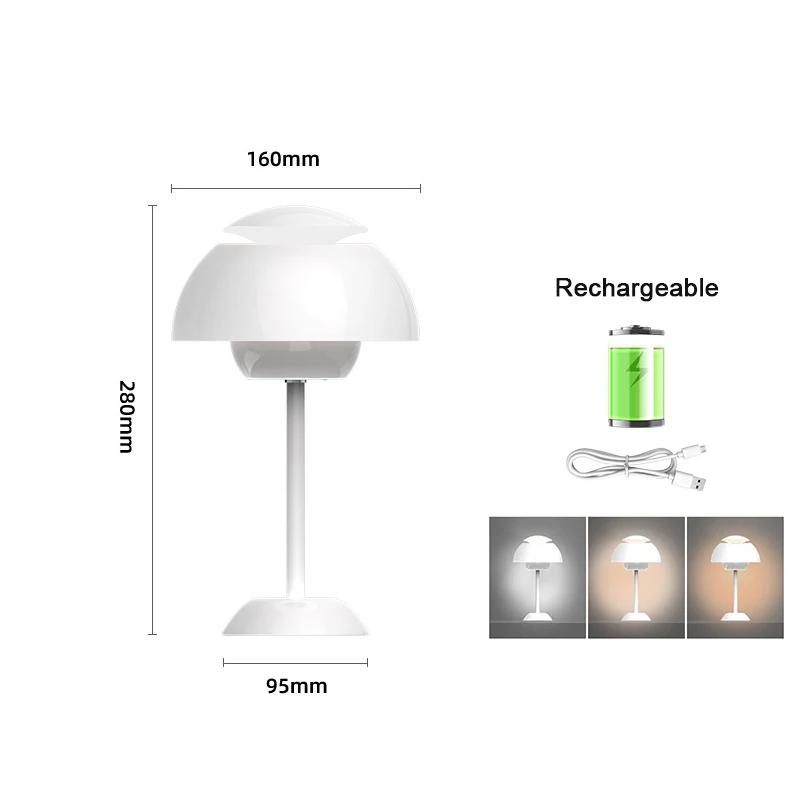 

Rechargeable Led Table Lamp 3Speed Adjustment Indoor Lighting Fixture Flower Bud Night Lamps Home Decorative Touching Desk Light