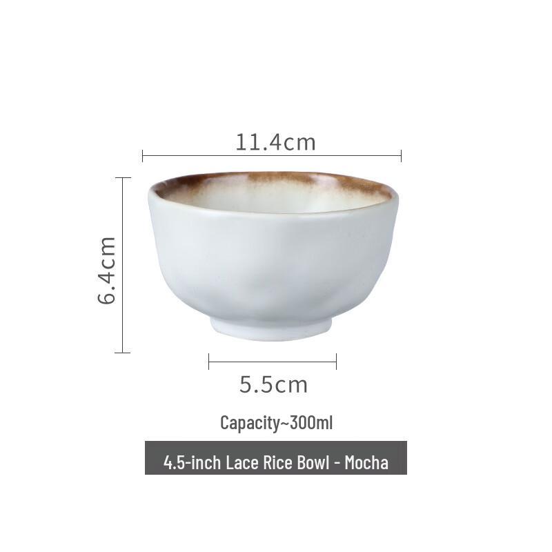 Japanese Style Ceramic Rice Bowl