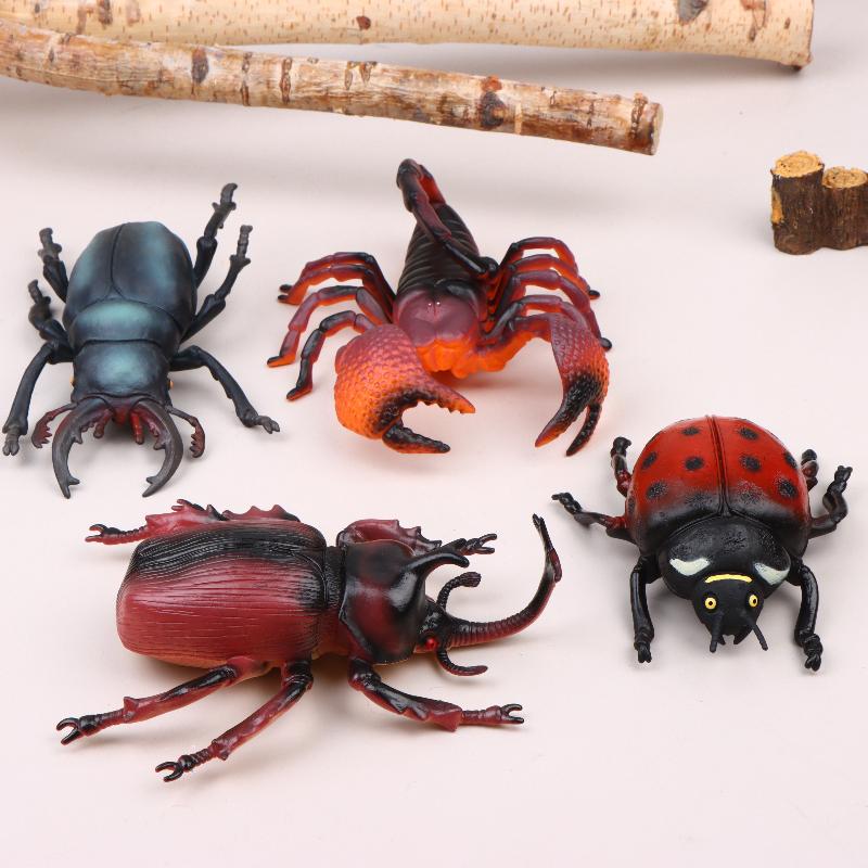 17Cm Realistic Insect Animal Model Toys Ant Spider Scorpion Beetle Dragonfly Simulation Figures For Kid Educational Learning Toy