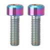 Upgraded for Titanium Screw Bolts for Bike Bicycle Crank Arm Fixing Disc Brake Clamp Fixed Lightweight Cycling Accessori