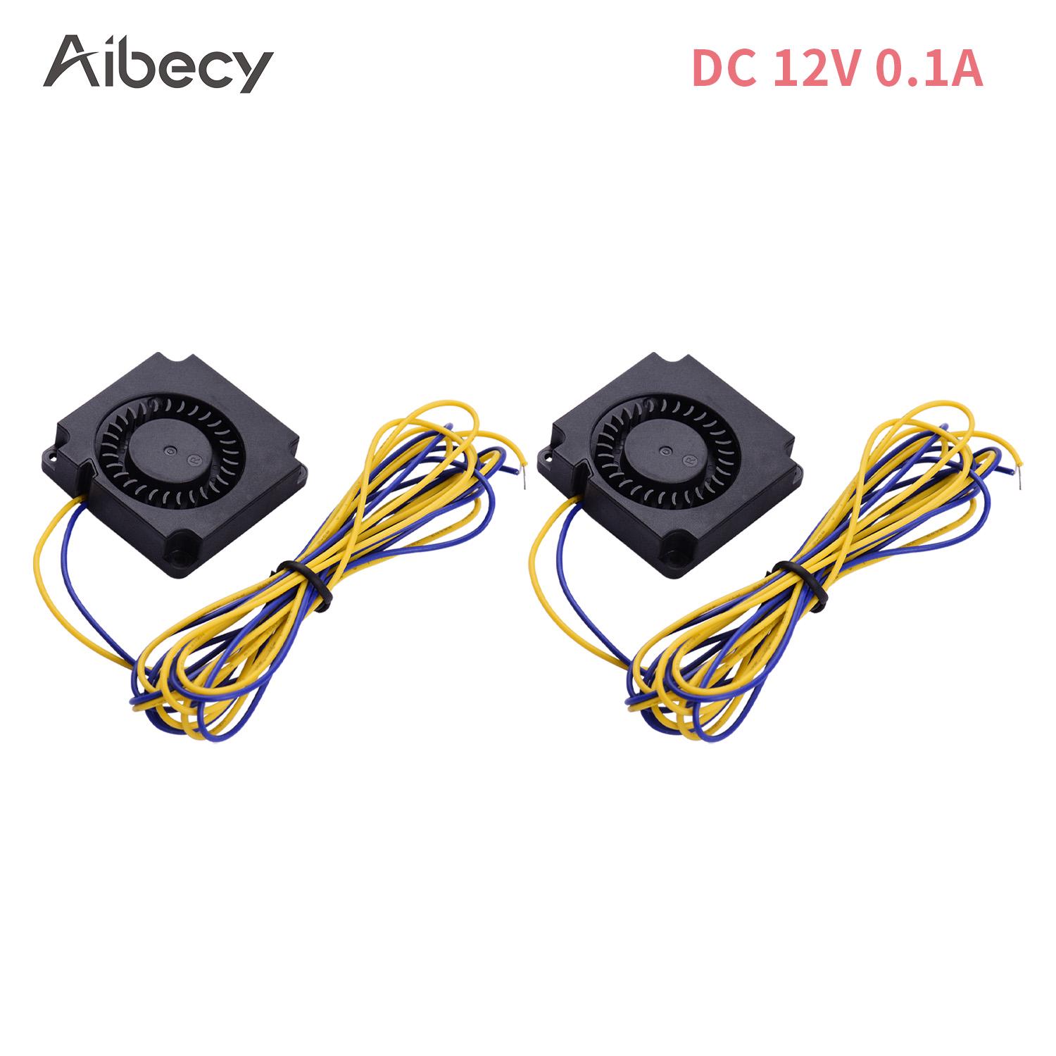 

Aibecy 2 шт. бесщеточный вентилятор охлаждения 40*40*10 мм DC 24 В, совместимый с Ender3Ender3 Pro DC 12V 0.1A чёрный