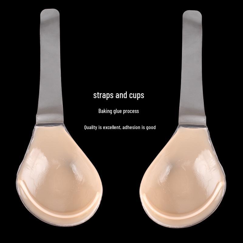 Plus Size Silicone Invisible Lift Bra & Nipple Covers - Anti-sagging Wedding & Evening Dress Lingerie