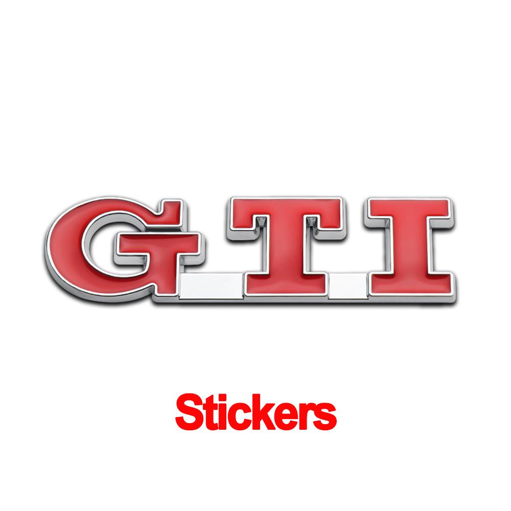 

GTI Car 3D Metal Front Hood Badge Grille/Stickers For Volkswagen Jetta Lavida Bora polo 2018 passat b6 b8 mk6 golf R Rline Bora