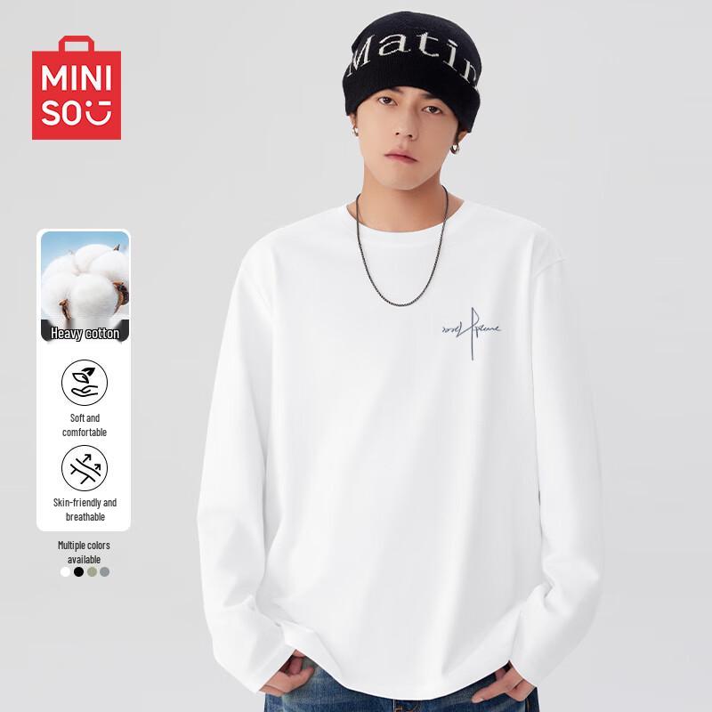 MINISO Men's Pure Cotton Basic T-Shirt