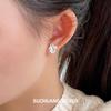 S925 Sterling Silver Petal Stud Earrings: Elegant & Fashionable Flower Design for Women