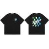 Street Trend Club Graffiti Letter Rabbit Casual TShirt Mens and Womens Luxury Brand Top