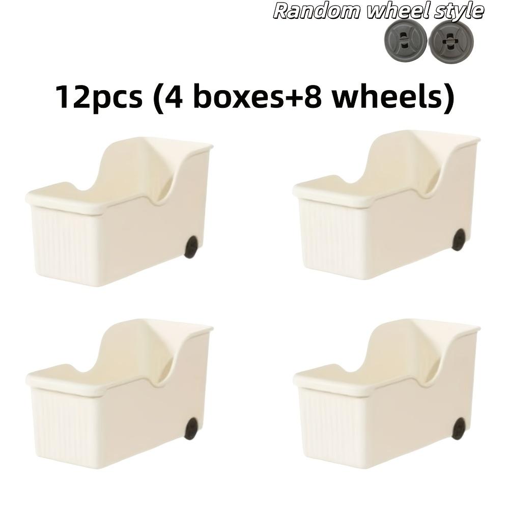 Бытовой кухонный ящик для хранения, большой емкости с колесиками, для сортировки по зазорам, корзина для хранения мелочей, многофункциональный ящик для хранения в шкафу Modern style