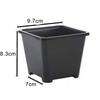 Square Plant Pot Plastic Flower Pot Outdoor Planting Accommodate Various Plants Optimal Drainage Holes For Cacti