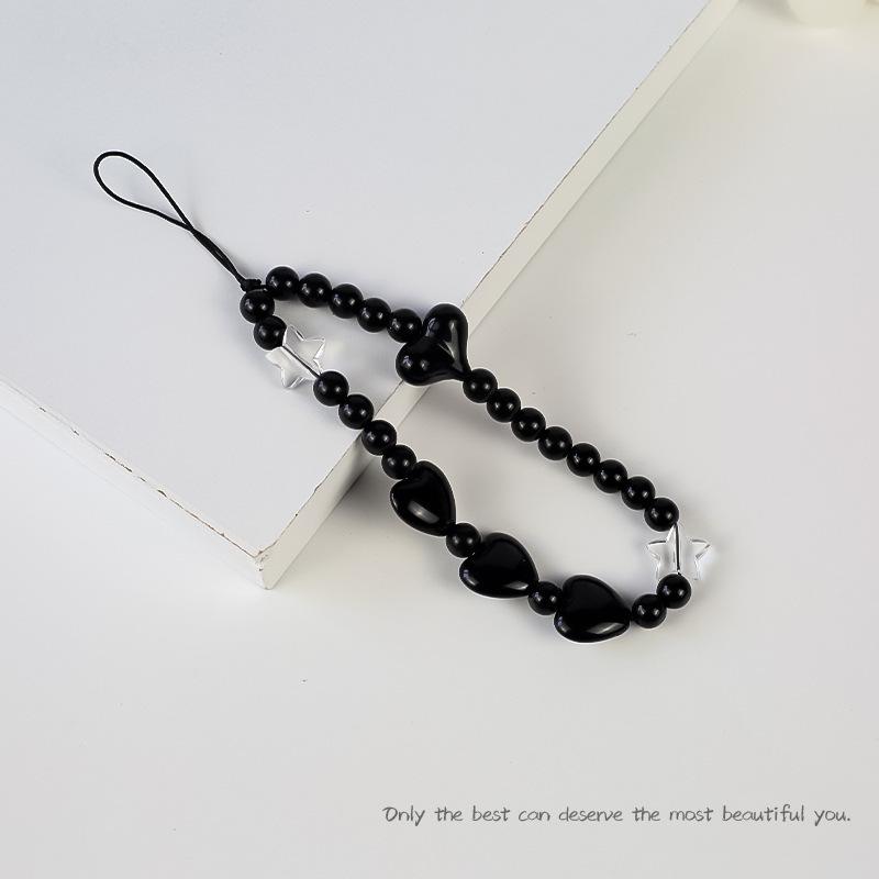 

Star Heart Butterfly Pearl Beaded Phone Chain Hanging Cord Charms Phone Case Strap Summer Handmade Mobile Lanyard Jewelry Gifts