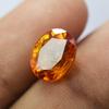 5.65 Ct Flawless CEYLON SAPPHIRE Natural ORANGE Oval Shape CERTIFIED Gemstone