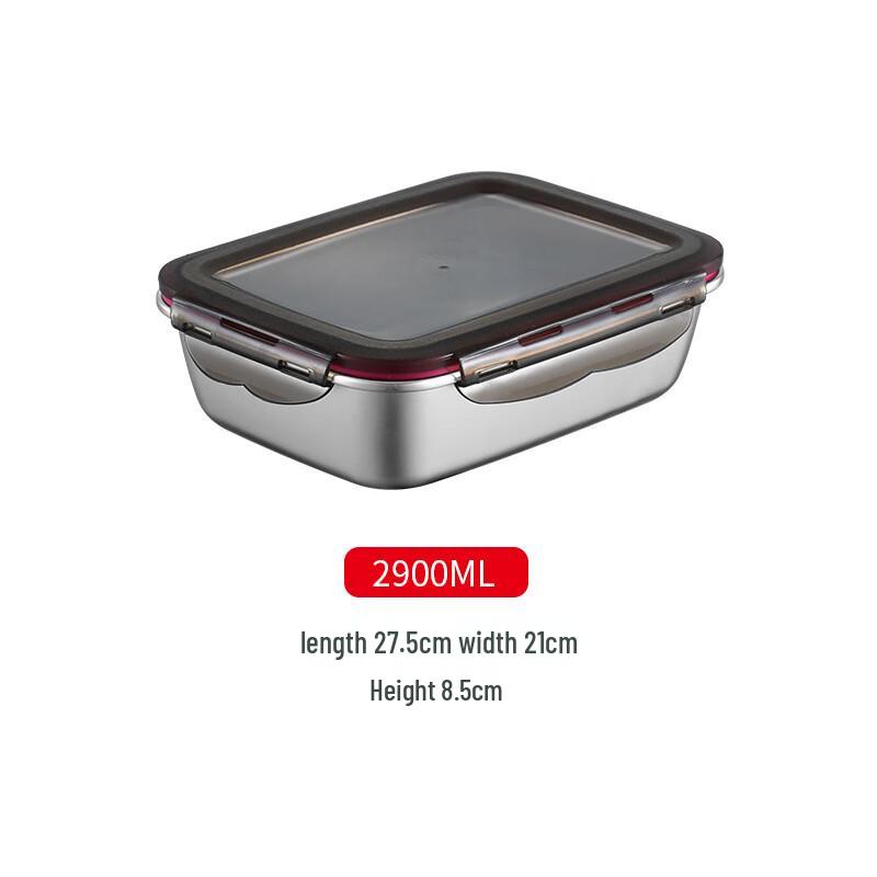 OEING 304 Stainless Steel Food Storage Container 2900ml