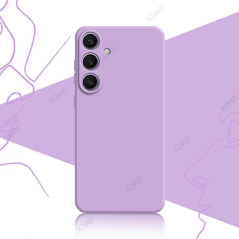 Square Liquid Silicone Phone Cases for Samsung Galaxy S25 Plus Ultra SamsungS25Ultra 360 Soft Protective Cover Anti-fall Armor