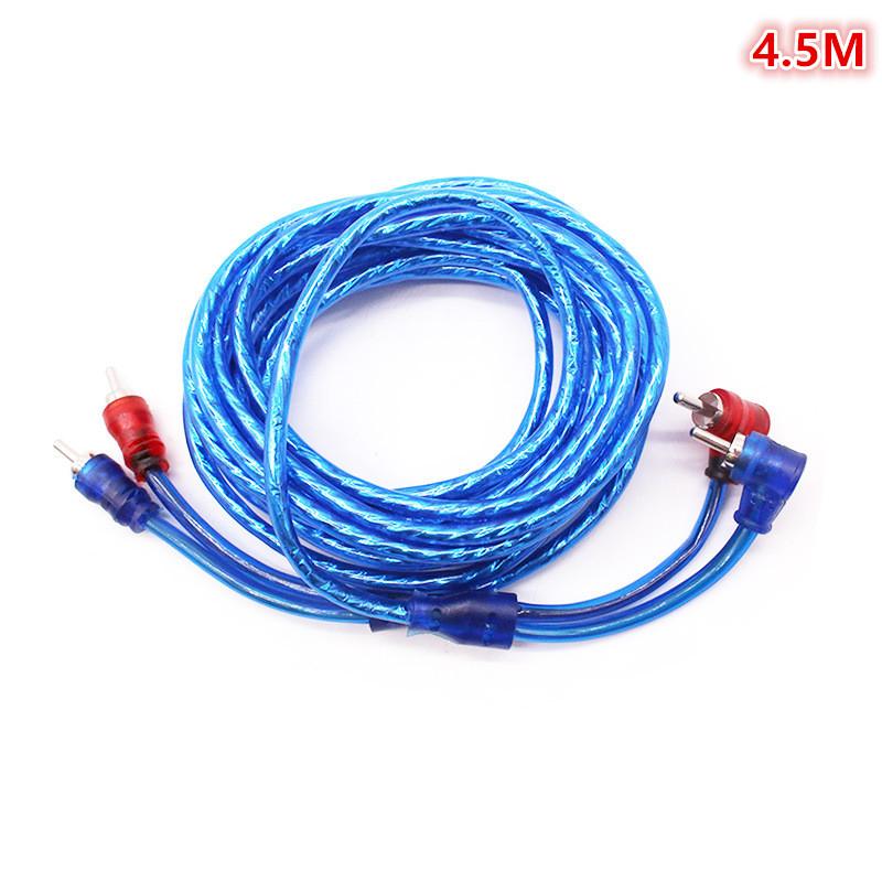 Automotive Pure Copper Audio Amplifier Cable 1/2/3/4.5/5M Car Audio System Modification Subwoofer Amplifier Wire Signal Cable