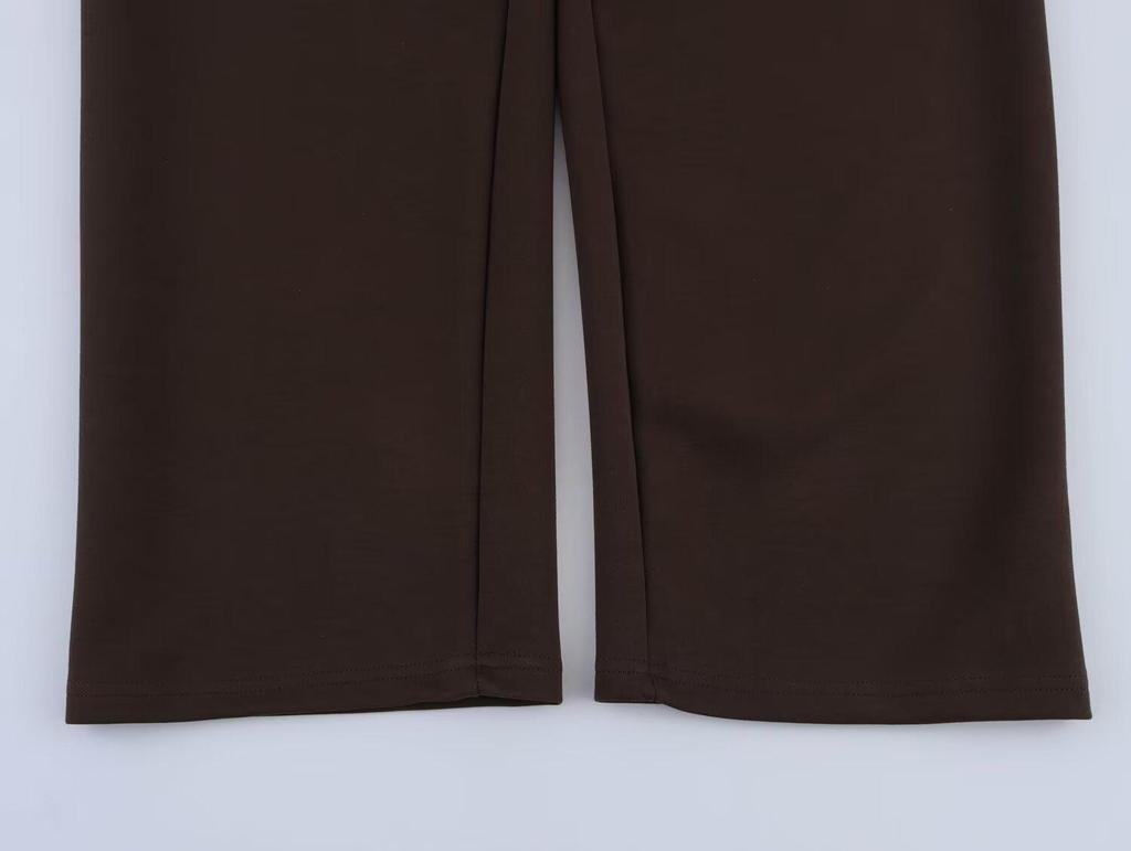 Spring 2025 Women's European & American Style Double-Sided Vest Top with Long Pants