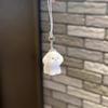 Cute Flocked 3D Resin Bear Keychain Sweet Creative Student Phone Chain Pendant Bag Accessory Phone Strap Gift