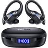 Беспроводные наушники Bluetooth-наушники 90 часов воспроизведения Вкладыши IPX7 Водонепроницаемые спортивные наушники Беспроводной зарядный кейс Накладные Заушные крючки Гарнитура