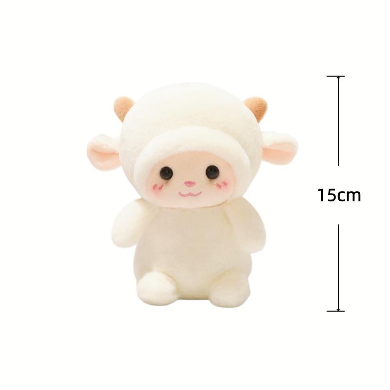 Niedliche Schaf Plüschtiere 16cm Lamm Stofftier Kawaii Schreibtisch Dekorative Spielzeuge Entzückendes Geschenk Für Freundin Kreative Geburtstagsgeschenke