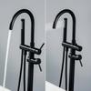 Freestanding Brass Bathtub Faucet, Exclusive Copper, Black Shower