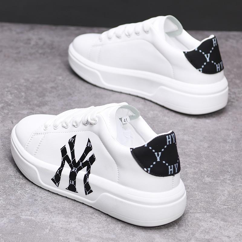 

Spring and summer new breathable casual board shoes youth sports thick sole heightening couple small white tide shoes 35