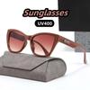 Women's Fashionable and Retro Cat-eye Sunglasses UV400 Ultraviolet-proof Outdoor Large Frame Shades Glasses Eye Protection