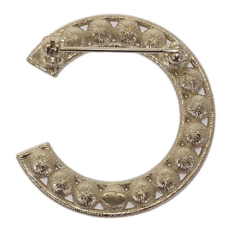 Chanel AB1368 Brooch Gold Metal Women