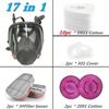 6800 Gas Mask Full Face Respirator] Paint Mask for Painting, Machine Polishing, Welding and Other Work Protection, Gas Mask