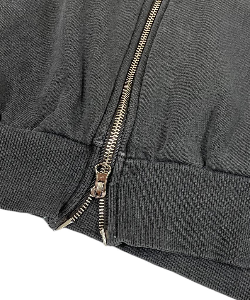 Sk8Er Rock Pigment Hood Zip-Up Vest Stone Charcoal