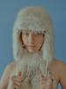 Poejidam Ombre Earflap Hat In Cream