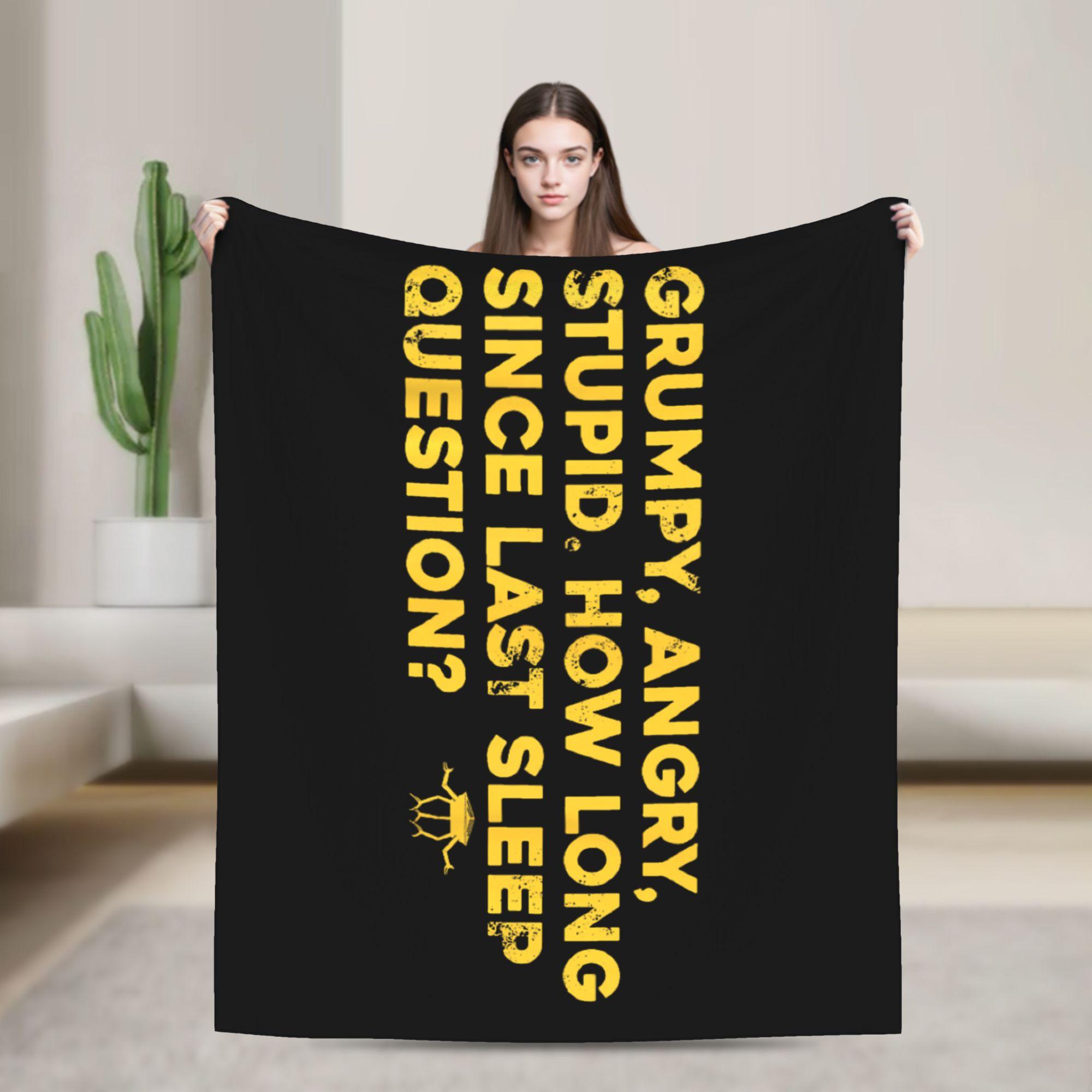 Project Hail Mary Funny Space Quote Amaze Blankets Fleece Throw Blankets Bedroom Sofa Rug Piece Soft Bedspreads Multi-function 75x90cm