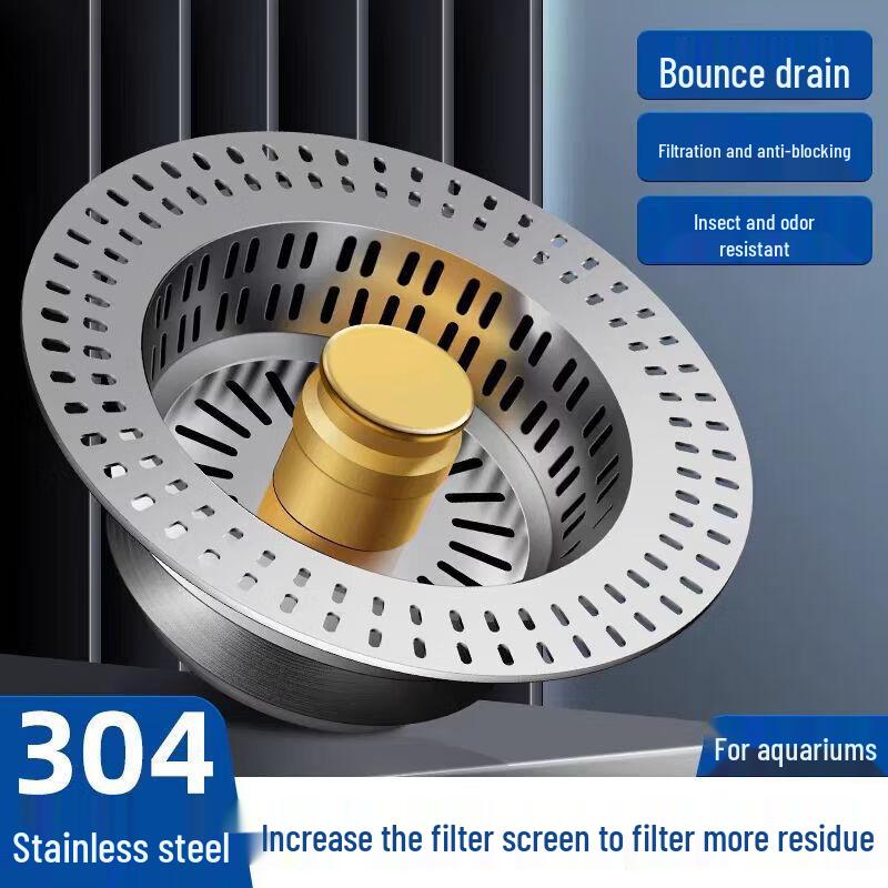 Kitchen Sink Pop-Up Drain Strainer