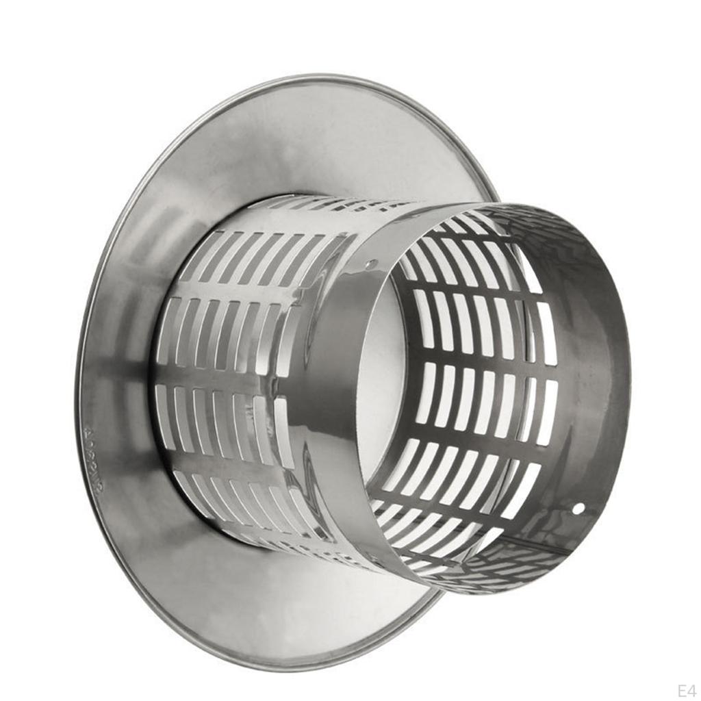 Cap Chimney Ducting Pipe for Wood Log Burner Fireplace Rainproof Cover Exhaust