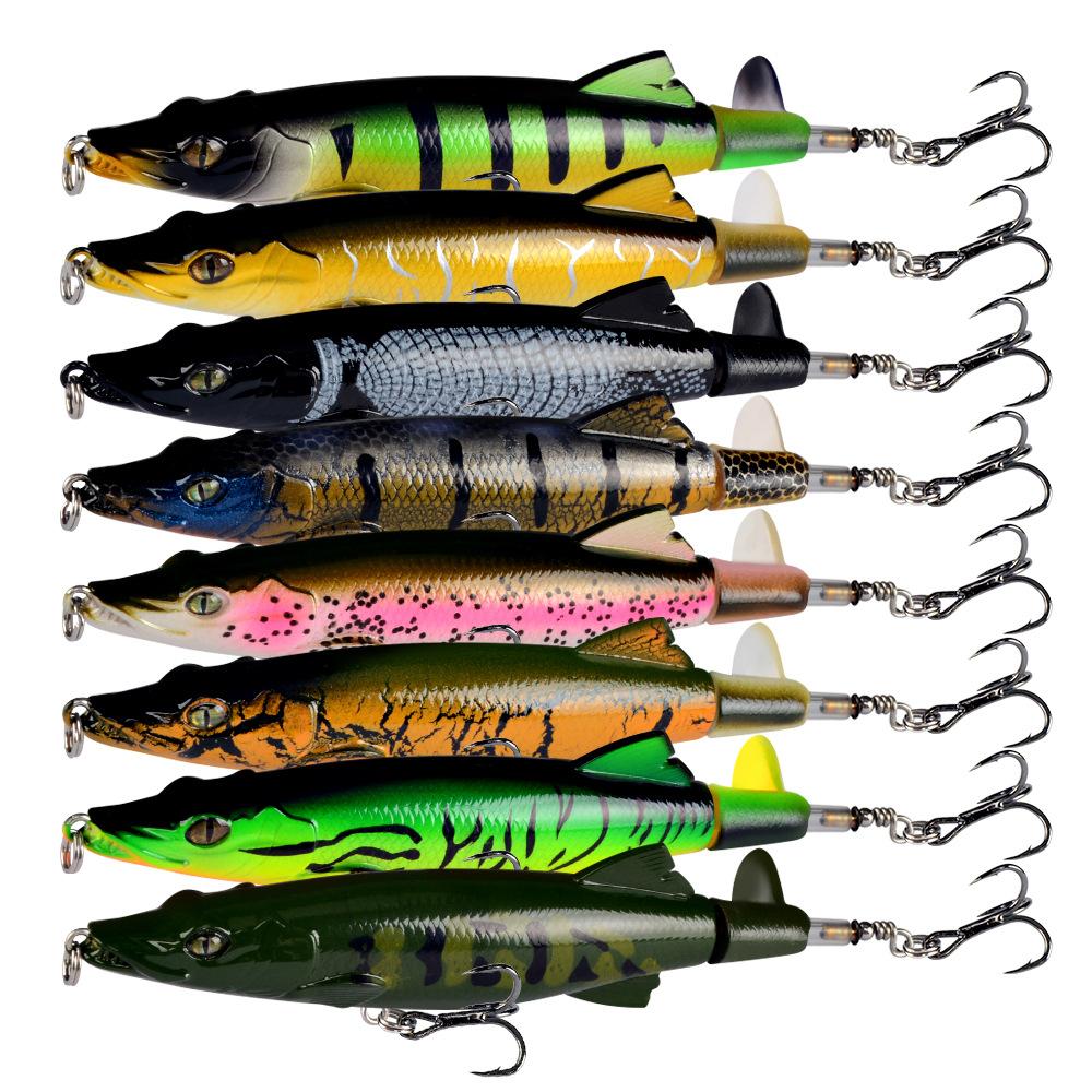 New Best-selling Propeller Tractor Popper Floating Pencil Lure Topwater Live Bait ABS 13 Cm / 16 G