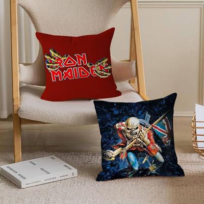 Kapela I-Iron M-Maiden LOGO Personalizovaný Obrázek Text Domácí Dekorativní Polštáře Domácí Dárky 45x45cm