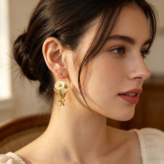DIY Bouquet Necklace Earrings Wearable Mini Vase Pendant Necklace Insert Real or Dried Flowers Mini Flower Holder Jewelry Gift for Mom Grandma Wife