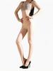 Sexy Women 6D 912 Pin Catsuit Oil Glossy Shiny Yoga Bodysuit Sheer See Through Bodycon Tights Jumpsuit One Pieces Maid Leotard
